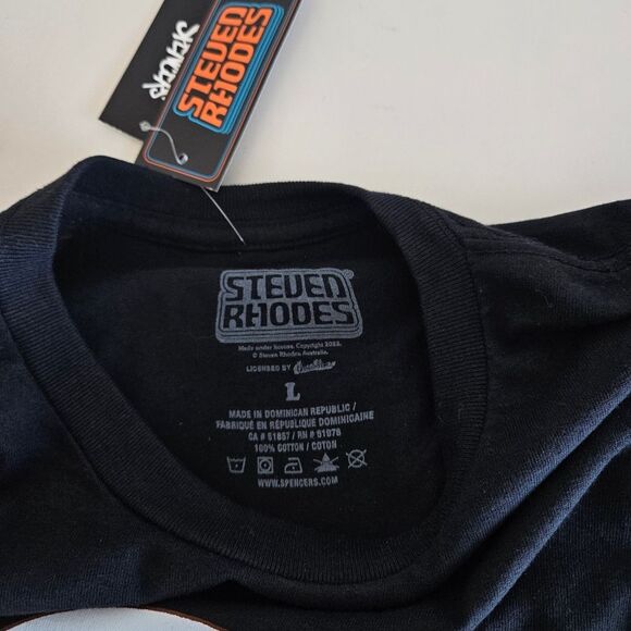 NWT Steven Rhodes | Let's Make Special Brownies Black T-Shirt, Unisex Large - Picture 5 of 5